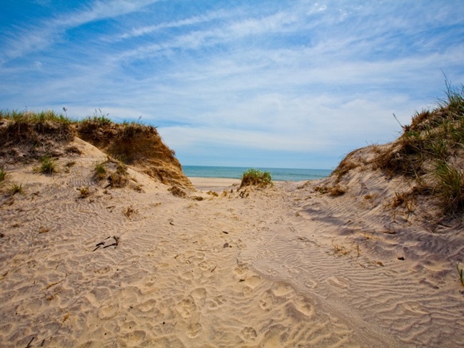 Bãi biển Sagg Min ở làng&nbsp; Sagaponack được đánh giá là một trong những bãi biển đẹp nhất ở Hamptons.