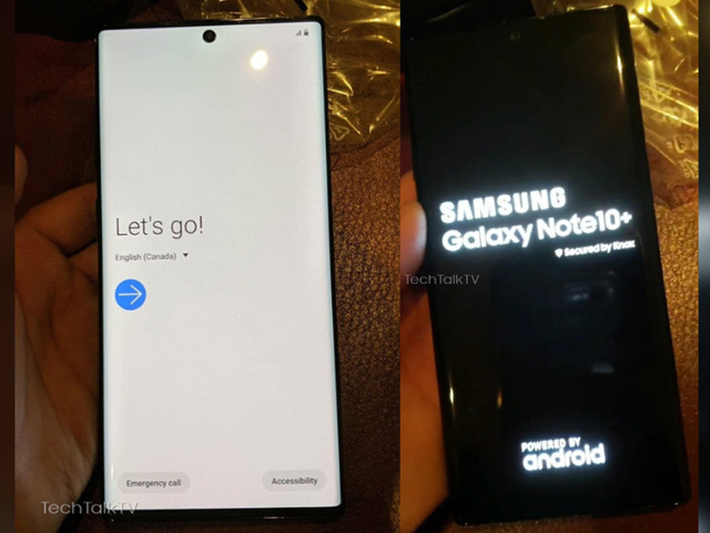 HOT: Chưa ra mắt, Galaxy Note 10+ đã lộ ảnh trên tay