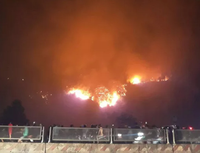 Vụ cháy rừng ở núi Hồng Lĩnh: Tạm giữ một nghi can - 1