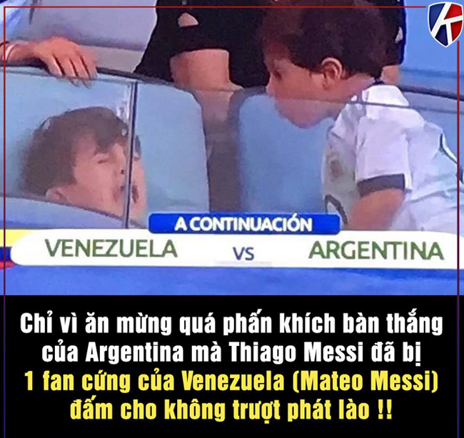 Cậu con trai "cá tính" của Messi luôn bắt nạt anh nó.