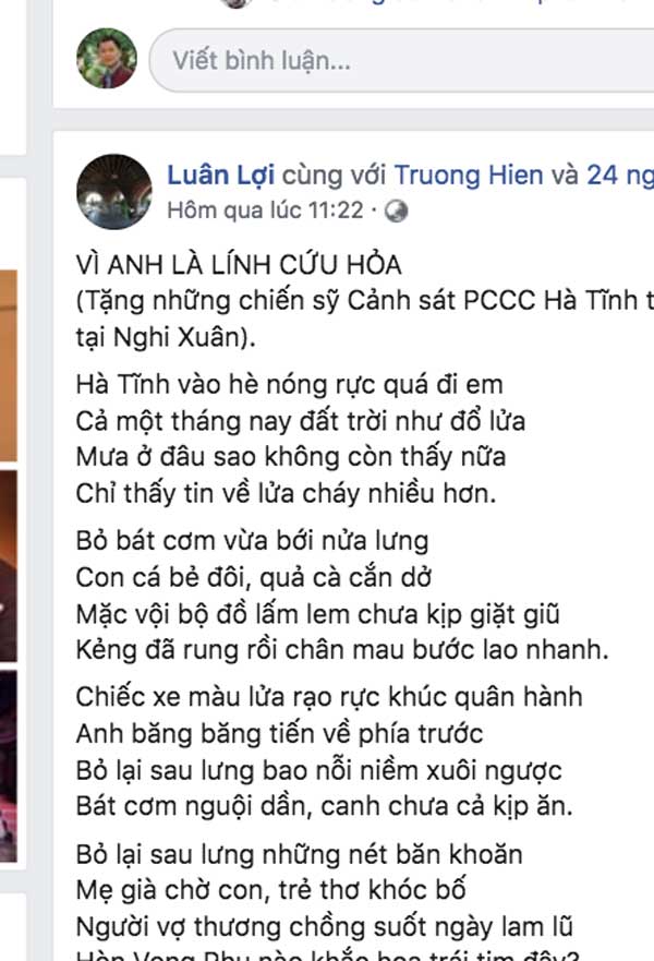 Rơi nước mắt những dòng sẻ chia người lính chữa cháy rừng ở Hà Tĩnh - 2