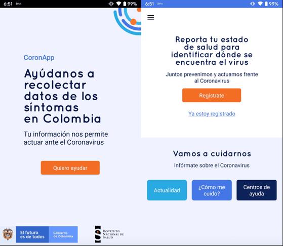 CoronApp-Colombia.&nbsp;Ảnh:&nbsp;TIỂU MINH