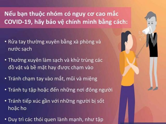 Người thuộc nhóm nguy cơ cao mắc COVID-19 cần làm ngay những việc này