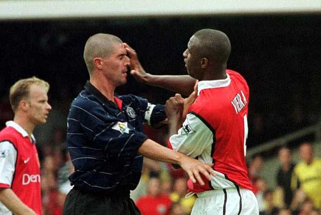 Keane - Vieira là biểu tượng của sự đối địch MU - Arsenal