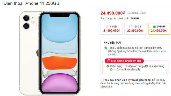 iPhone tháng 4 đua nhau giảm, iPhone XS Max giảm tới 05 triệu - 4