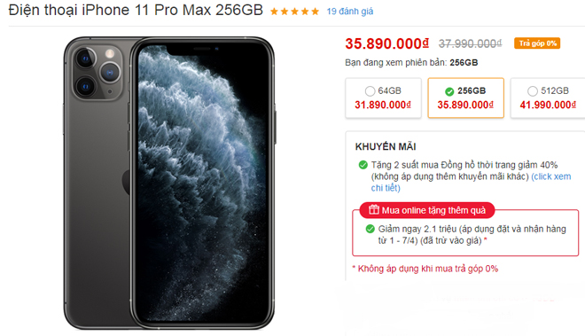 iPhone tháng 4 đua nhau giảm, iPhone XS Max giảm tới 05 triệu - 2