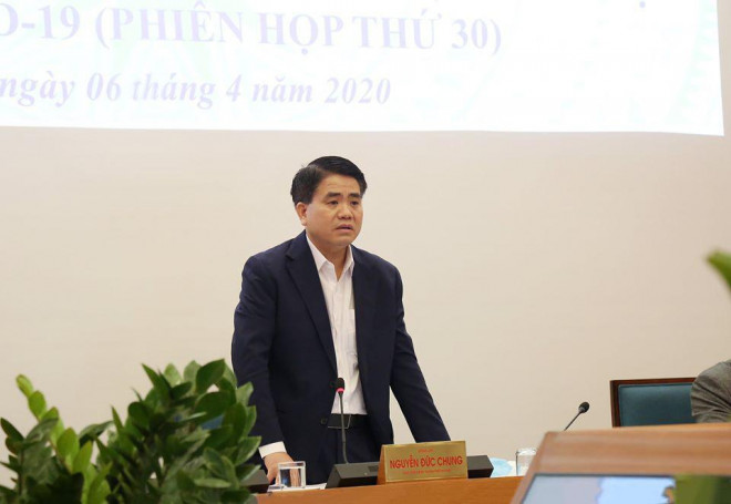 Chủ tịch UBND TP Hà Nội Nguyễn Đức Chung chủ trì hội nghị giao ban trực tuyến công tác quý I-2020 của UBND TP
