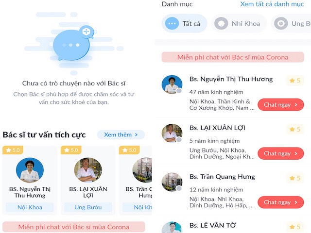Cách ”chat với bác sĩ” miễn phí trong thời gian cách ly toàn xã hội vì dịch Covid-19