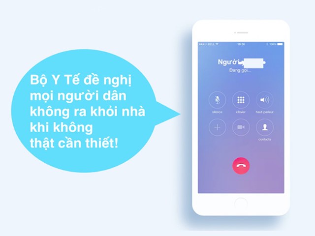 Không tính cước phí thời gian nghe âm báo “Không ra khỏi nhà khi không thật cần thiết”