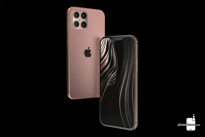 Ảnh concept iPhone 12 Pro với 4 camera sau.