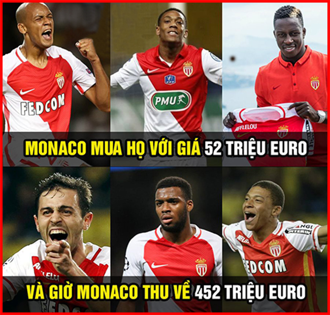 Những cầu thủ giúp Monaco thu về khoản lãi kếch xù.