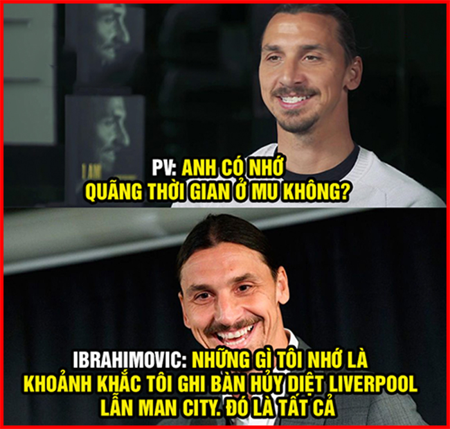 Ibrahimovic chưa bao giờ làm fan MU thất vọng.