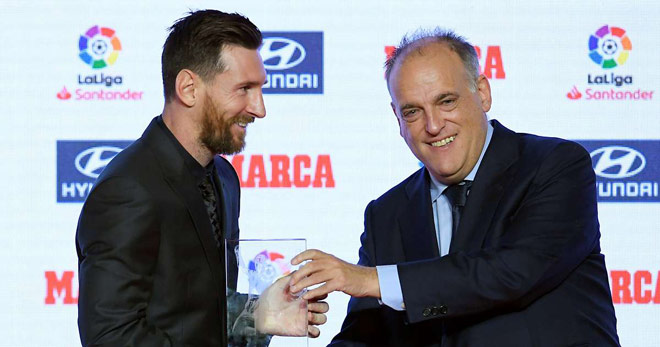 Chủ tịch La Liga - Javier Tebas thách thức Lionel Messi rời La Liga để đến Serie A