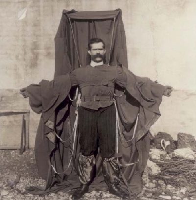 Ông Franz Reichelt không may qua đời sau khi nhảy thử nghiệm từ tháp&nbsp;Eiffel.