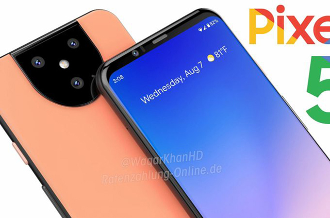 Dự kiến ra mắt vào mùa thu với Android 11, Google Pixel 5 là smartphone có phần mặt trước và màu cam giống như da mà Oppo mang đến Find X2 Pro gần đây. Các thông số kỹ thuật khác của thiết bị bao gồm màn hình OLED 5,9 inch với độ phân giải Full HD+, cộng với chip Snapdragon 765G và RAM 6 GB.