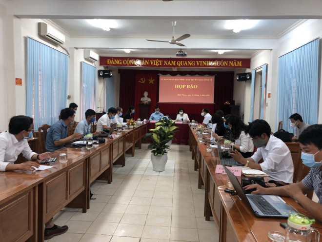 Ban Tuyên giáoTỉnh ủy Bình Phước tổ chức họp báo để cung cấp thông tin với báo chí sáng 13-4