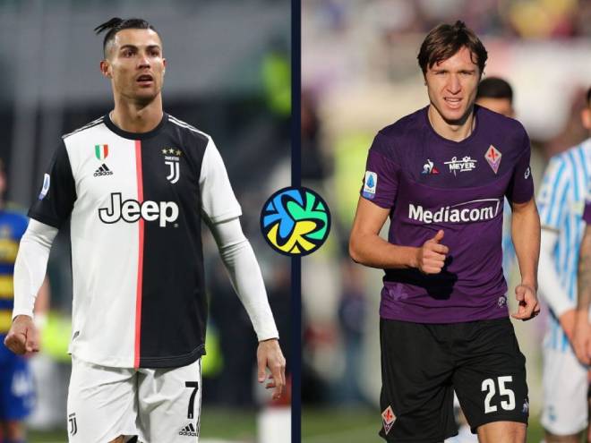 Chiesa (phải) sẽ thay thế Ronaldo ở Juventus?