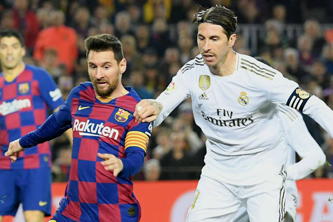 Messi và Barca không thắng được Real của Ramos trong cả 2 lượt trận "Siêu kinh điển" ở La Liga mùa này