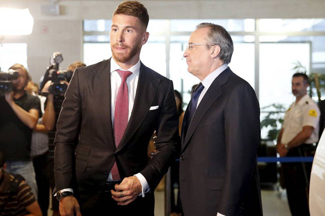 Hai yêu sách về thời hạn của hợp đồng mới và đòi tăng lương của Sergio Ramos khiến Chủ tịch Real Madrid - Florentino Perez rất tức giận
