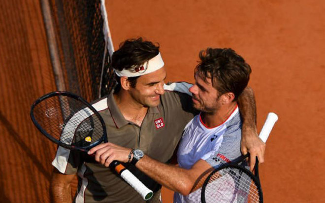 Federer là "cái bóng" quá lớn với sự nghiệp của Wawrinka. Thay vì tiêu cực, "Người thép" tiếp nhận đây là một điều tích cực