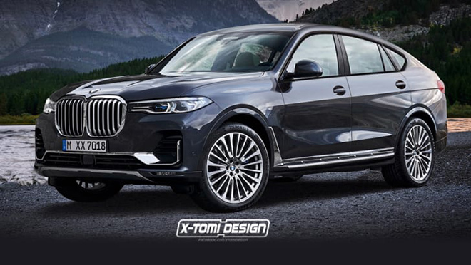 BMW X8 speculative rendering by X-Tomi Design