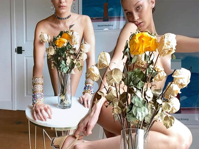Gigi và Bella Hadid tự chụp thời trang cho tạp chí Vogue tại nhà
