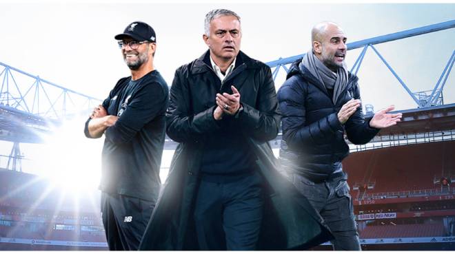 Bộ ba Klopp - Mourinho - Guardiola là đỉnh cao HLV của giải Ngoại hạng Anh