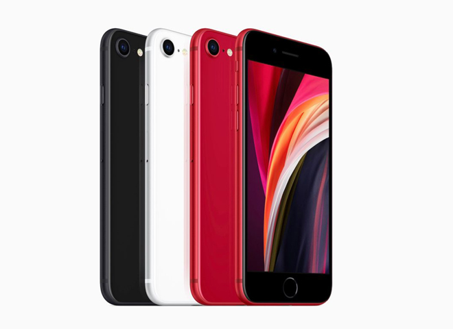 Các phiên bản màu của iPhone SE 2020.