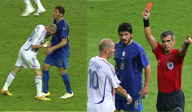Tình huống nhận thẻ đỏ nổi tiếng của Zidane năm 2006