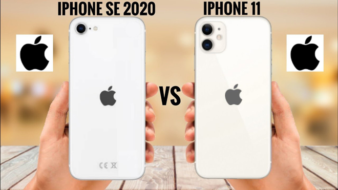 iPhone SE 2020 và iPhone 11 gần như ngang tài ngang sức.