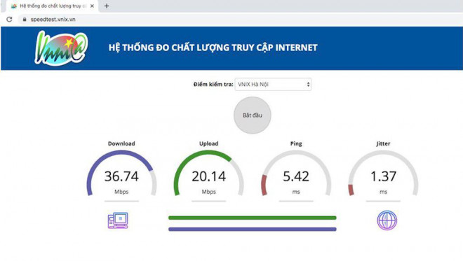 VNNIC Speedest là hệ thống đo chất lượng truy cập Internet do VNNIC nghiên cứu xây dựng, được cho ra mắt tháng 12/2020.