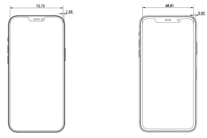 iPhone 12 Pro sẽ có viền benzel mỏng hơn.