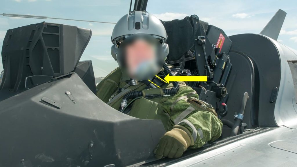Hình ảnh người đàn ông Pháp trước khi nhận món quà sinh nhật&nbsp;"đứng tim" trên máy bay tiêm kích (Ảnh: Không quân Pháp)