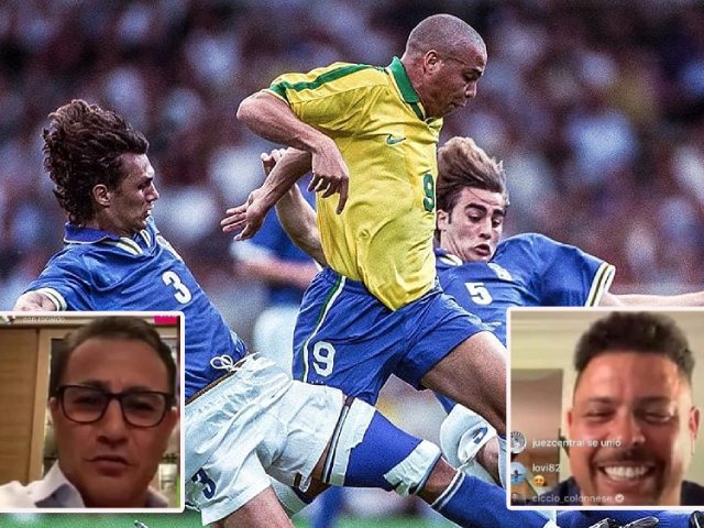 Ronaldo "béo" hội ngộ Cannavaro: Gợi nhớ màn "1 chọi 2" kinh điển