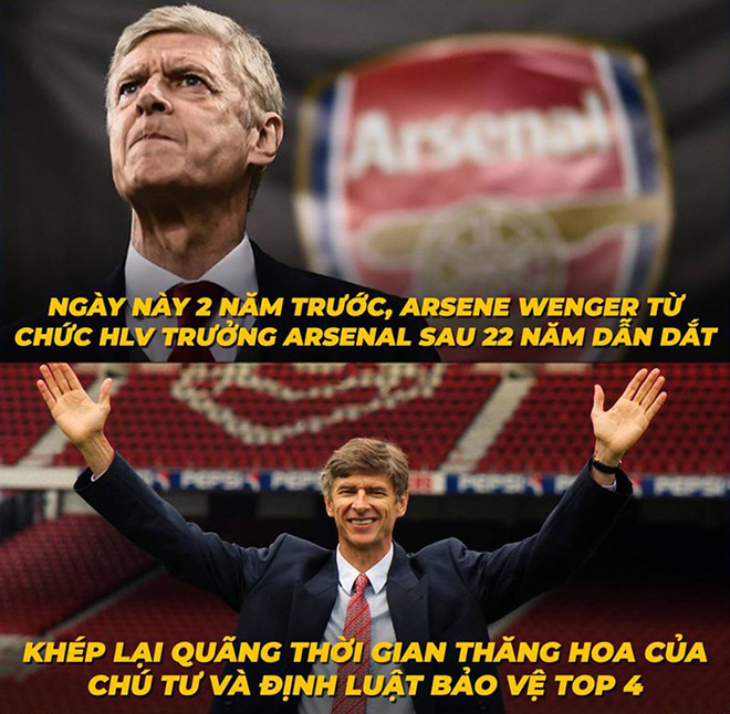 HLV Wenger chia tay Arsenal cũng là khép lại thời gian thăng hoa của "pháo thủ".