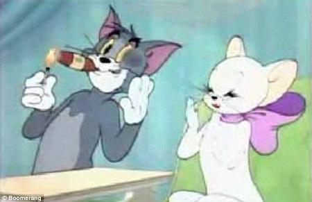 Bộ phim hoạt hình "Tom và Jerry" bị chỉ trích vì có nhiều cảnh hút thuốc lá.&nbsp;