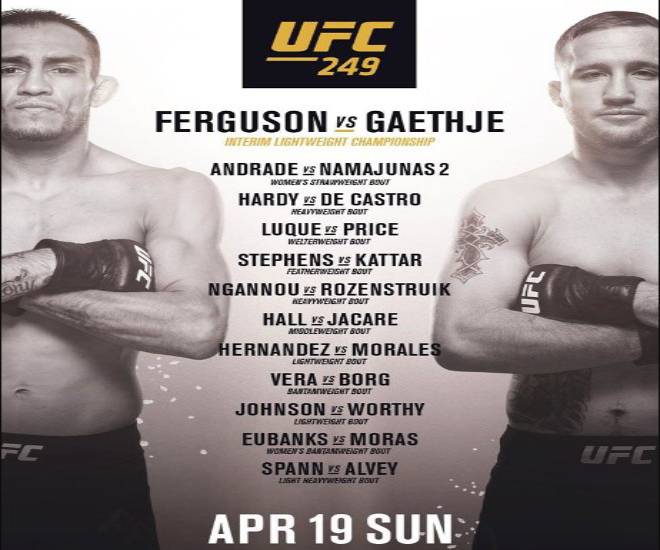 Sự kiện UFC 249 bị hoãn lại