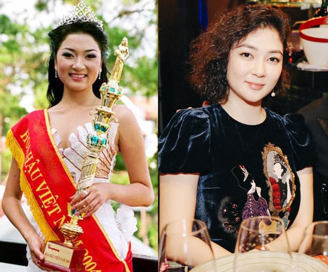 1. Nguyễn Thị Huyền đăng quang Hoa hậu Việt Nam năm 2004 (ảnh trái), tính đến nay đã tròn 16 năm nhưng sắc đẹp vẫn vẹn nguyên như ngày nào (ảnh phải). Gương mặt tròn đầy, phúc hậu của cô là một trong những nét đẹp được khán giả yêu mến nhất.&nbsp;