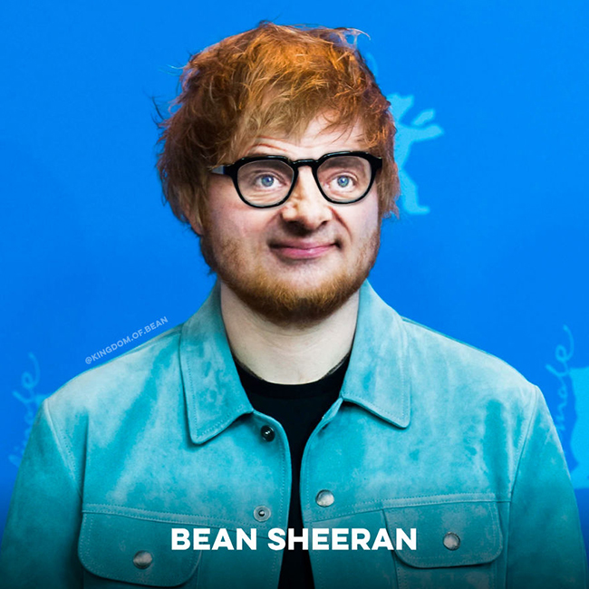 Bean Sheeran là tác phẩm kết hợp giữa Mr&nbsp;Bean và&nbsp;Ed Sheeran.