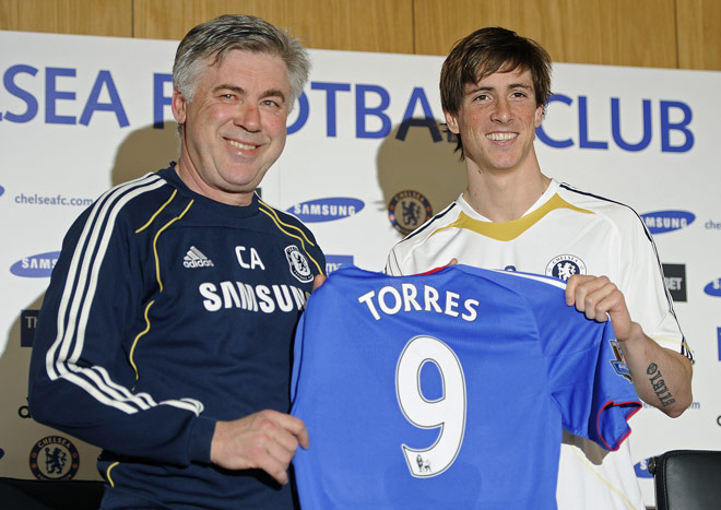 Fernando Torres gia nhập Chelsea với mức giá 50 triệu bảng vào năm 2011