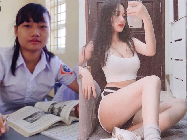 3. Hot girl Quảng Ninh tên Dạ Thảo là gương mặt tiếp theo có màn &#34;thay da đổi thịt&#34; hoàn toàn sau khi dậy thì. Chính vì thế, cô bị người khác đồn đoán đã sửa mặt.&nbsp;