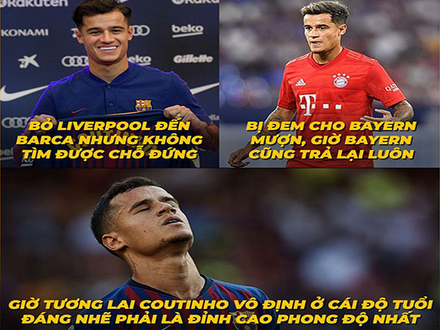 Ảnh chế: Coutinho ”sa cơ lỡ bước” sau khi rời bỏ Liverpool