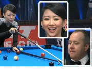 Thể thao - “Thánh nữ” bi-a đấu &quot;vua&quot; snooker thế giới: Cú xẻ bóng tai hại