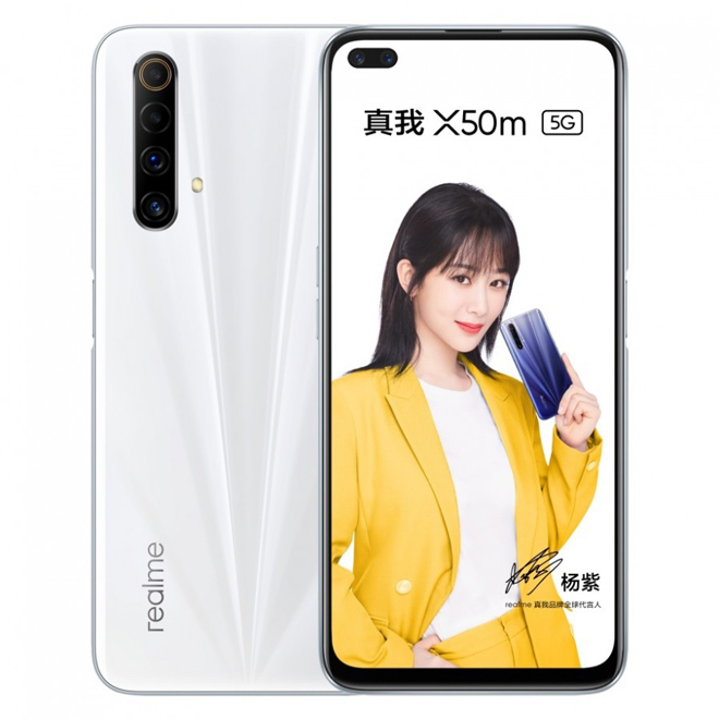 Realme X50m 5G màu trắng.