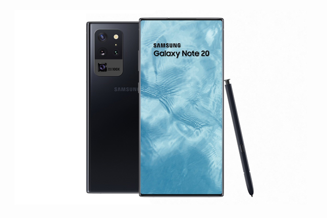 Ảnh concept Galaxy Note 20+.