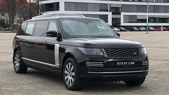 Range Rover phiên bản Limo dài 6,215m, chống đạn cỡ 7,62mm - 6