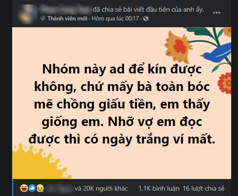 Cánh mày râu lo lắng cho ngày trắng ví trước sự lùng sục của chị em