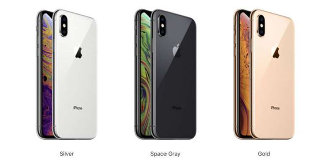 Các phiên bản màu của iPhone X.