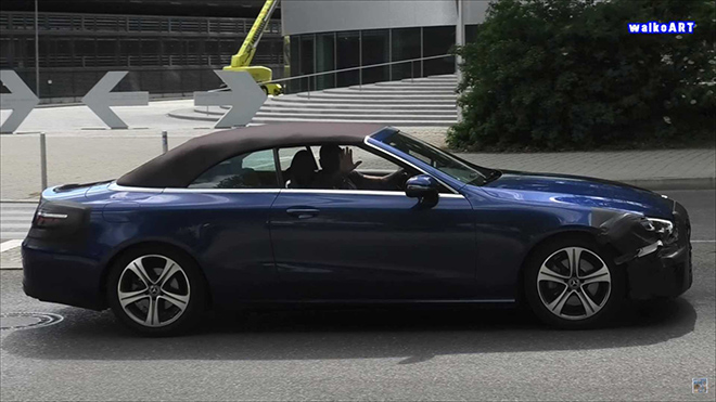 Mercedes-Benz E-Class Convertible xuất hiện chạy thử, ngụy trang có ý đồ - 2