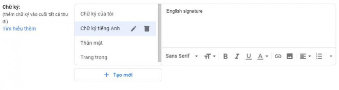 Cách tạo nhiều chữ ký trên Gmail bằng công cụ có sẵn của Google - 5